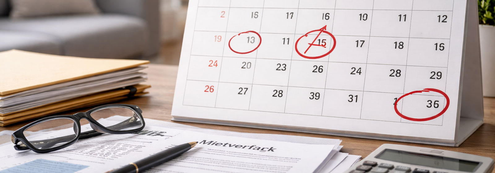Wichtige Fristen im Mietrecht